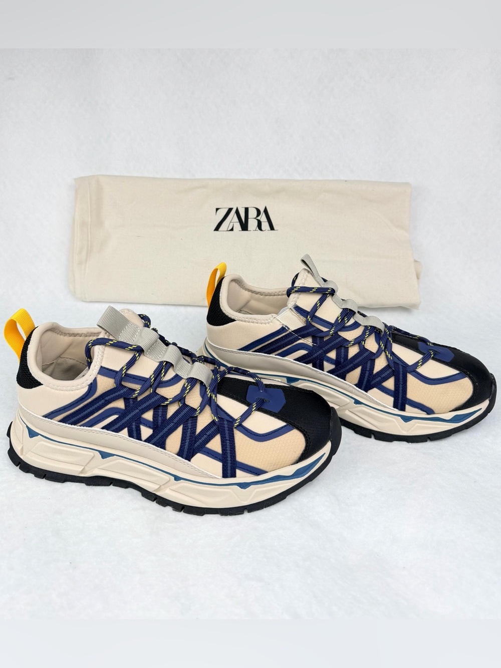 Zara Men’s Running Trainers Blue & Black US Size 6 New